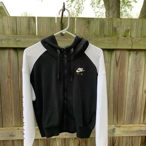 Nike Air black and white zip up jacket
